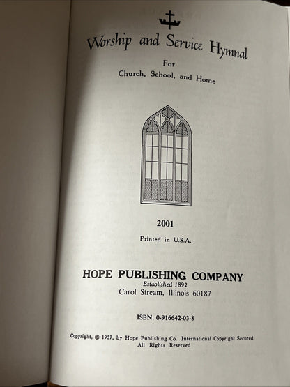 Worship and Service Hymnal: Red by Hope Publishing (repr 2001)