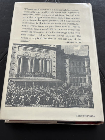 THEATER AND REVOLUTION: THE CULTURE OF THE FRENCH STAGE By Frederick Brown *VG+*
