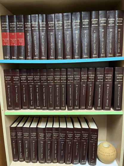 Florida law books used lot of 30 volumes