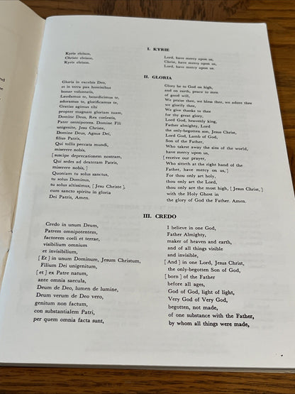Schubert Mass In G Soprano Tenor Bass Full Chorus Organ Strings 1954