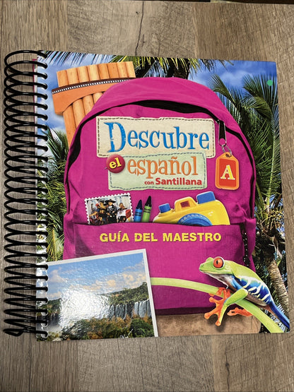 Descubre El Espanol Con Santillana A Teacher Edition Guía Del Maestro