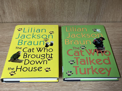 lilian jackson braun books lot The Cat Who Brought Down The House & Cat Who Talk