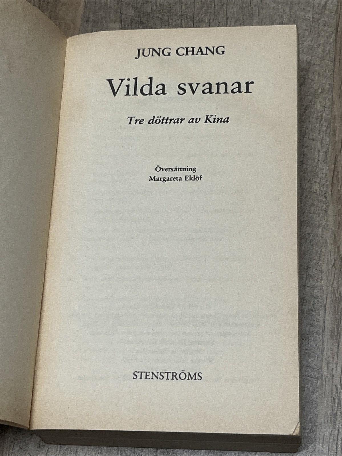 Vilda Svanar: Tre döttrar av Kina, Jung Chang, 1995