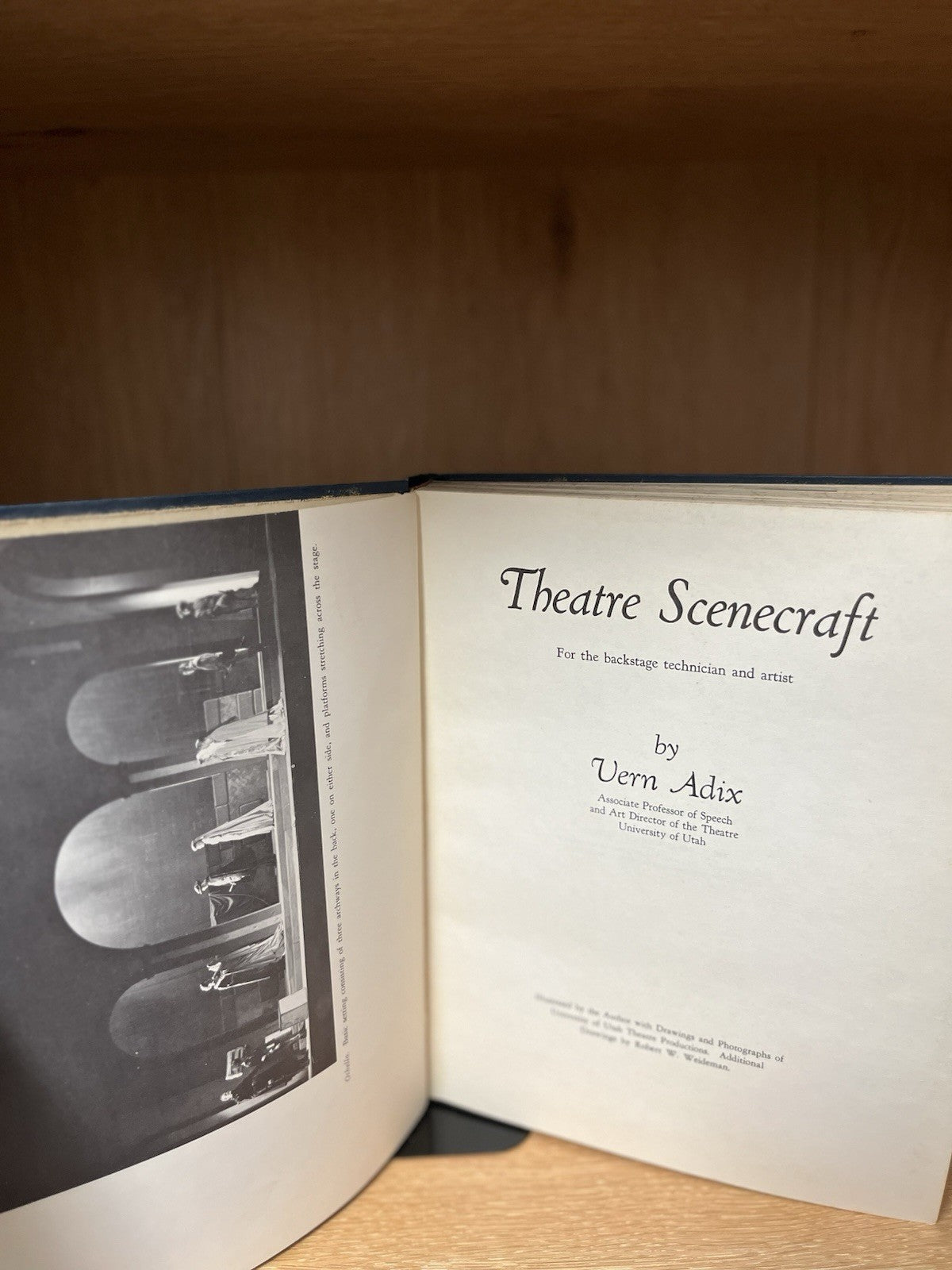 THEATRE SCENECRAFT 2nd Edition by Vern Adix  1961 Hardcover