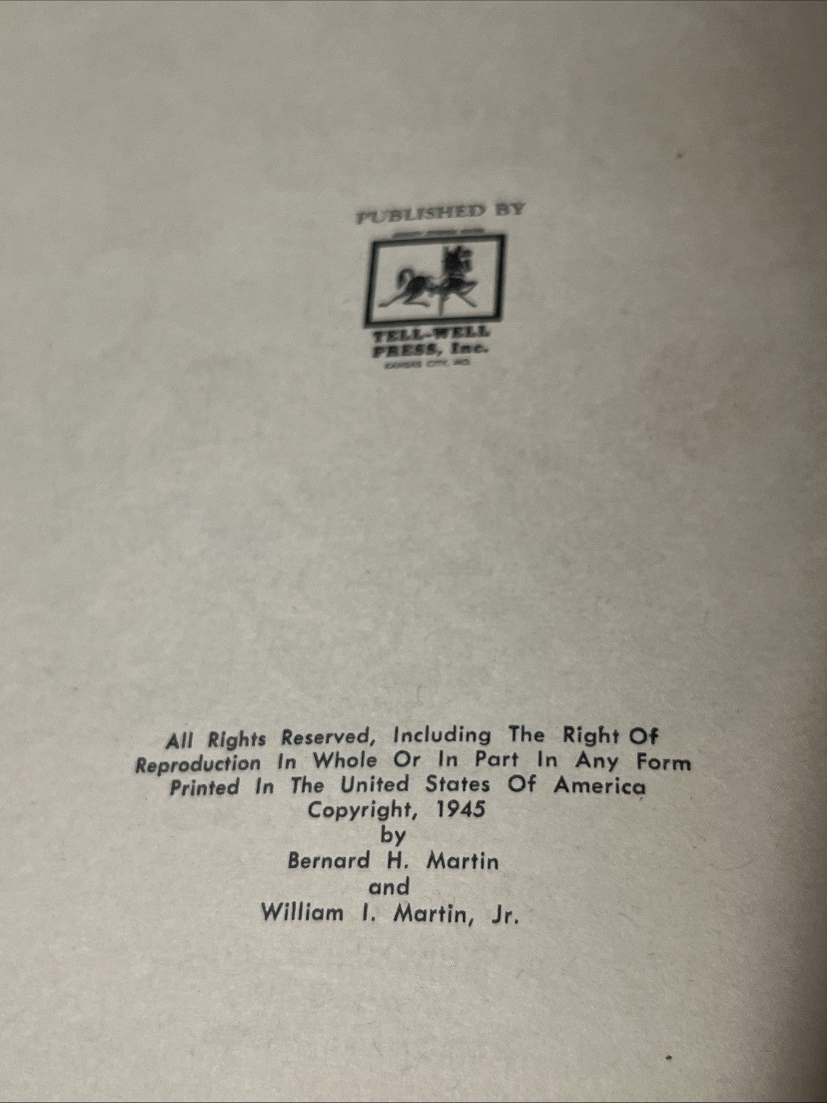 Little Squeegy Bug 1st Edition : A Story Of The Firefly By William L Martin 1945