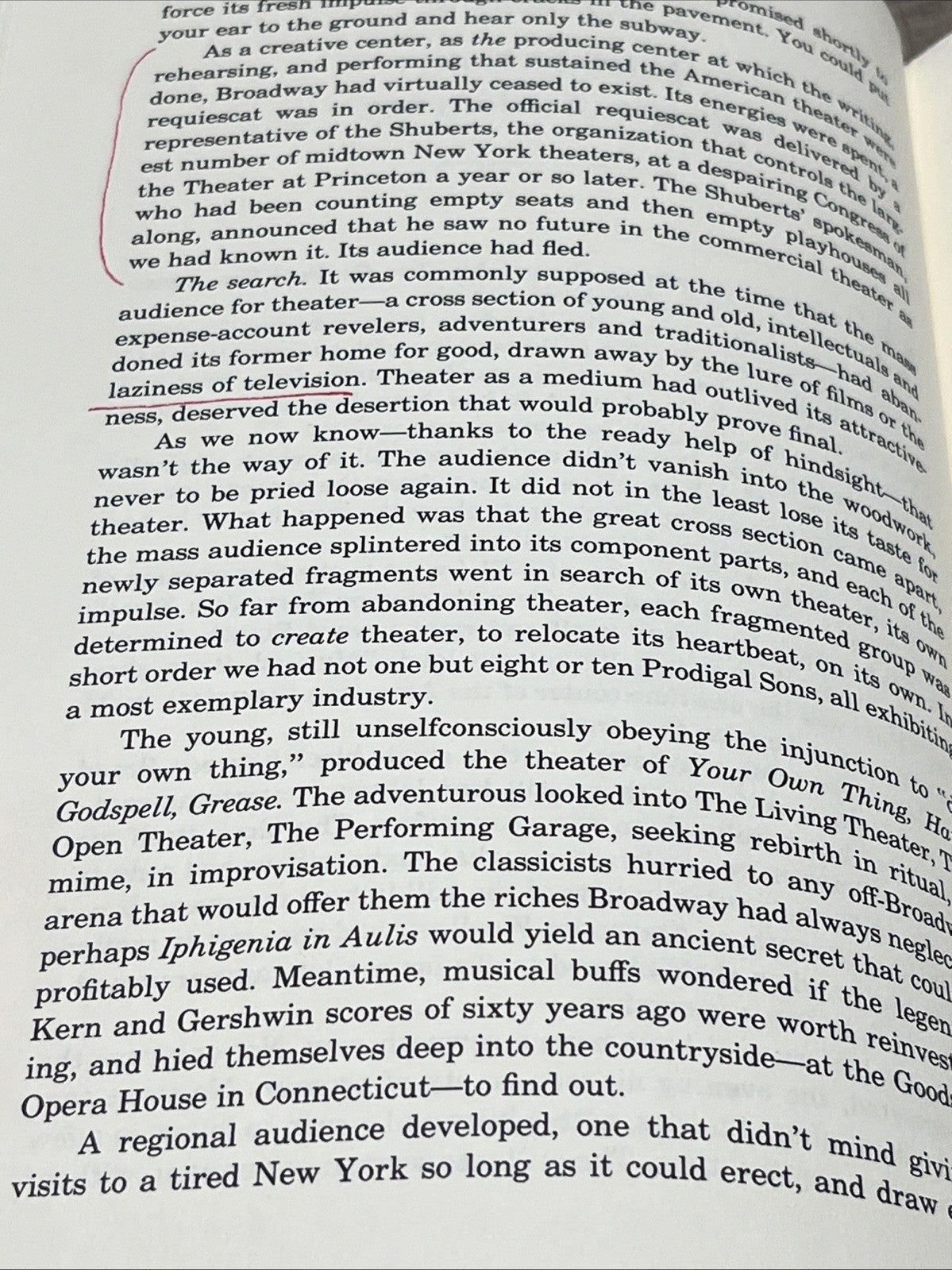 Journey to the Center of the Theater by Walter Kerr 1979.