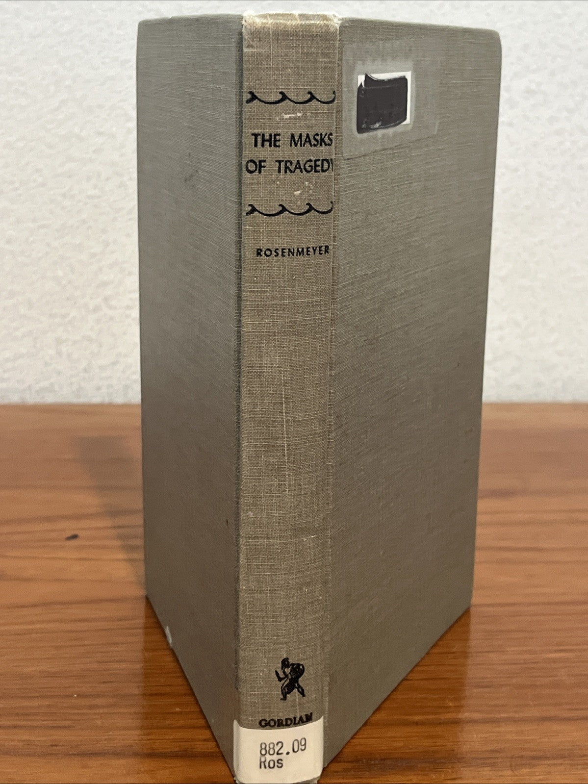Masks of Tragedy, Essays on Six Greek Dramas Hardcover  By Thomas G. (1971)