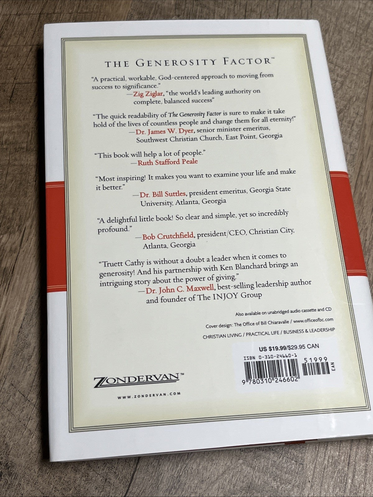 The Generosity Factor  by K. Blanchard & S.T. Cathy 2002 Hardcover DJ *Like New*