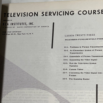 RCA Home Study Television Servicing Course, Unit Six  (1953)