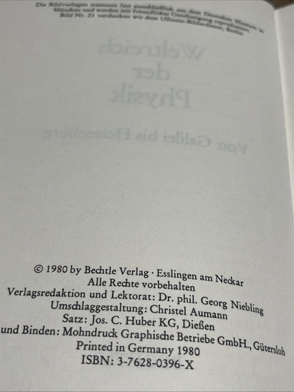 Weltreich der Physik - Von Galilei bis Heisenberg / Geb.Ausg. von Armin Hermann