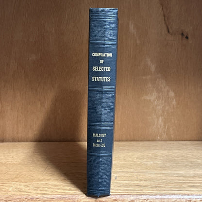 Compilation Of Selected Status By John P. Maloney and McNIECE 1950 Rare
