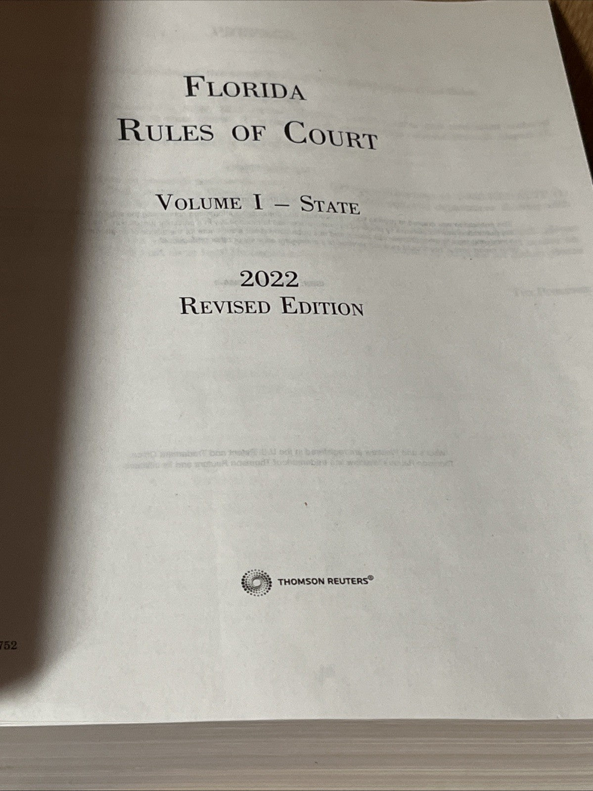 Florida Rules of Court Volume 1 State 2022 Revised Edition