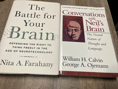 Brain Book Lot 2 The Battle For Your Brain & Conversations With The Neil’s Brain