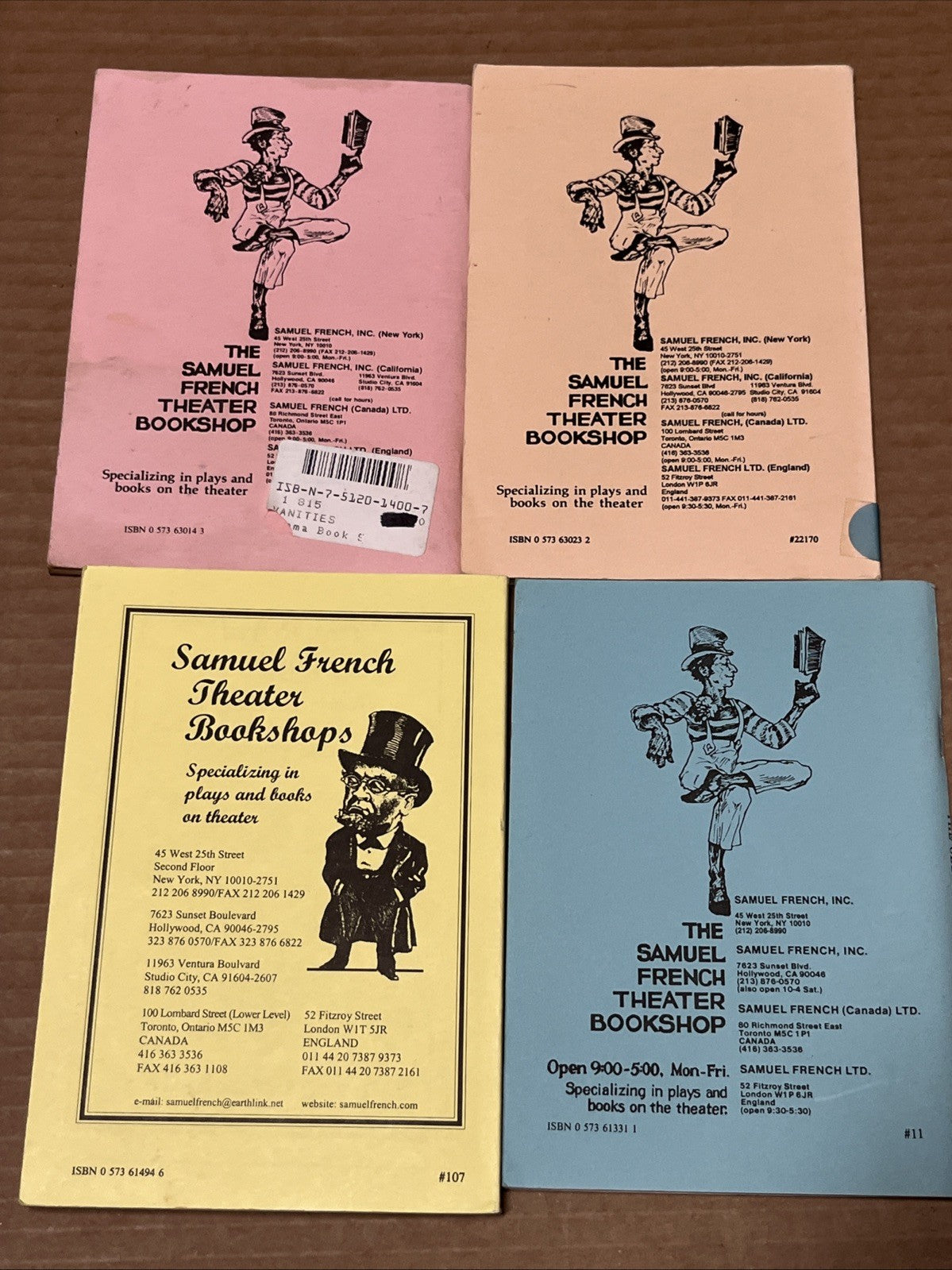 Lot of 4 Samuel French Plays - The Odd Couple| Vanities | Top Girls | Royal Fam