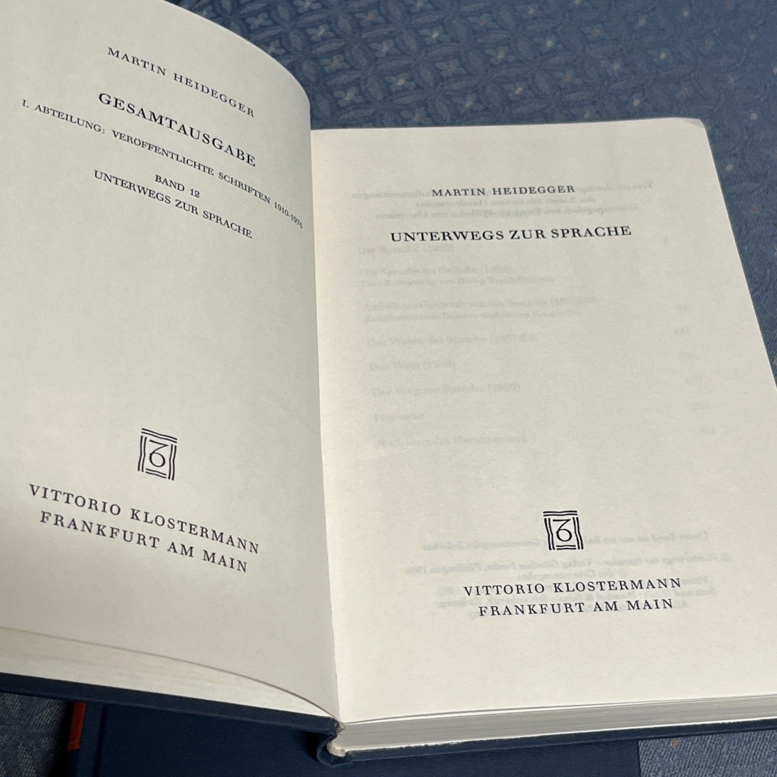 Martin Heidegger, Gesamtausgabe: 4 Volumes Sets Abteilungen: Veroffentlichte