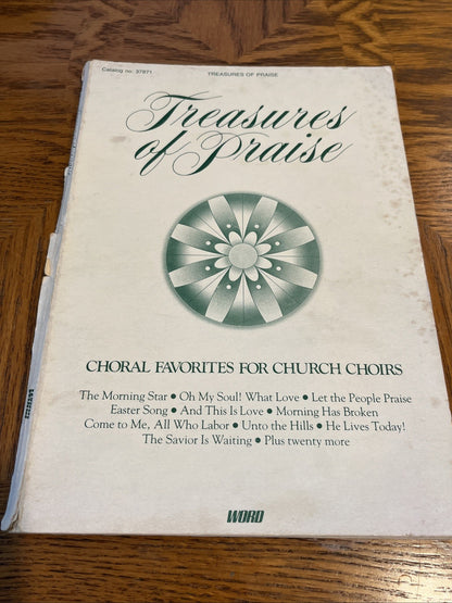 Treasures of Praise Choral Favorites For Church Choirs Songbook Catalog No 37871