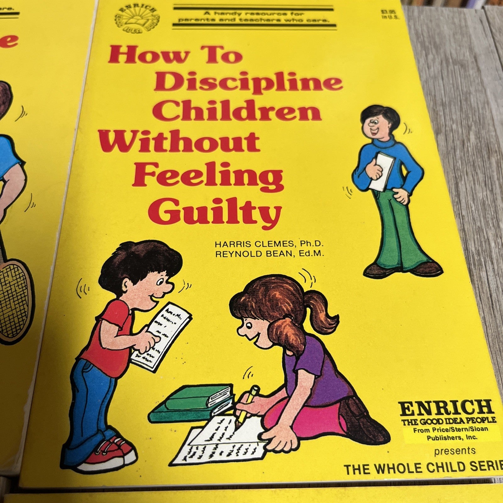 Vintage Parenting Kids Book Lot 4 Discipline Responsibility Teen Self-Esteem 80s