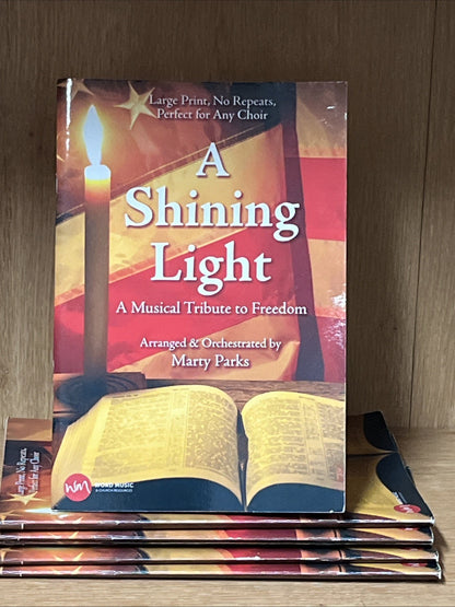 Lot of 6 A Shining Light : A Musical Tribute to Freedom Book Marry Parks
