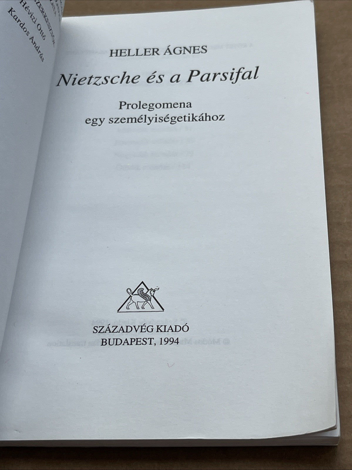Nietzsche és a Parsifal (Nietzsche and the Parsifal)