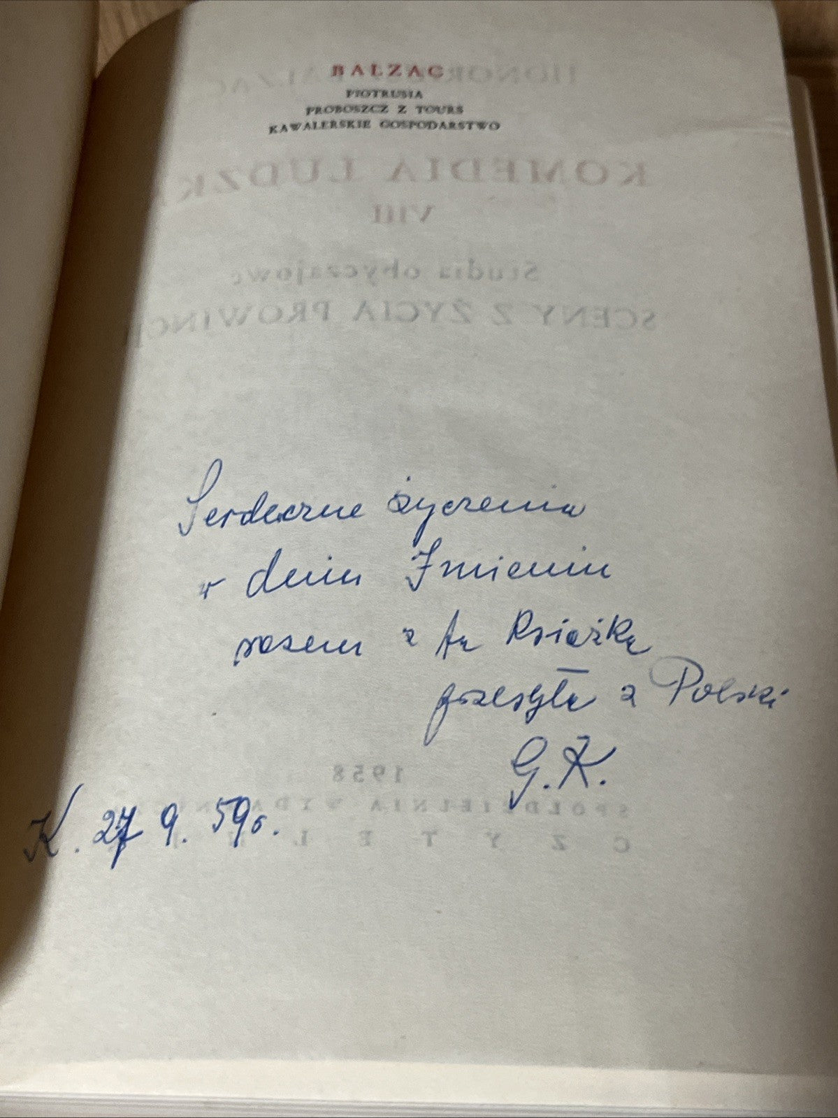GOBSECK and Piotrusia Honoriusz Balzac Komedia Ludzka  Volume V and VIII
