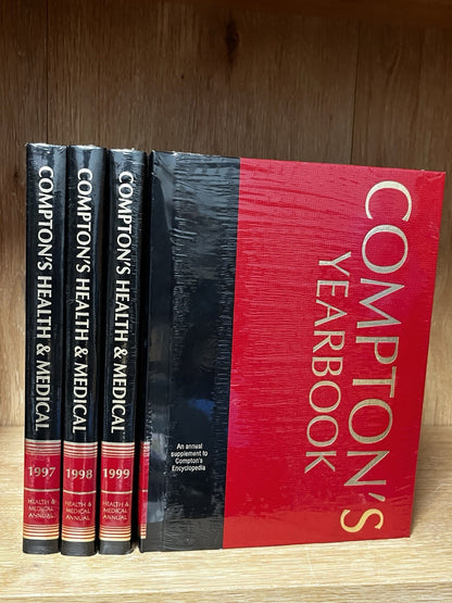 Compton’s Health & Medical Annual Lot 4 from 1997 /98/99/2001 **NEW**