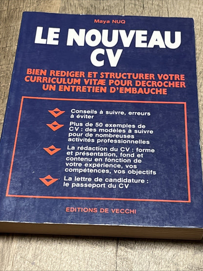 Le nouveau CV Bien Rediger Et Structurer Votre Curriculum Vitae  Pour Decrocher