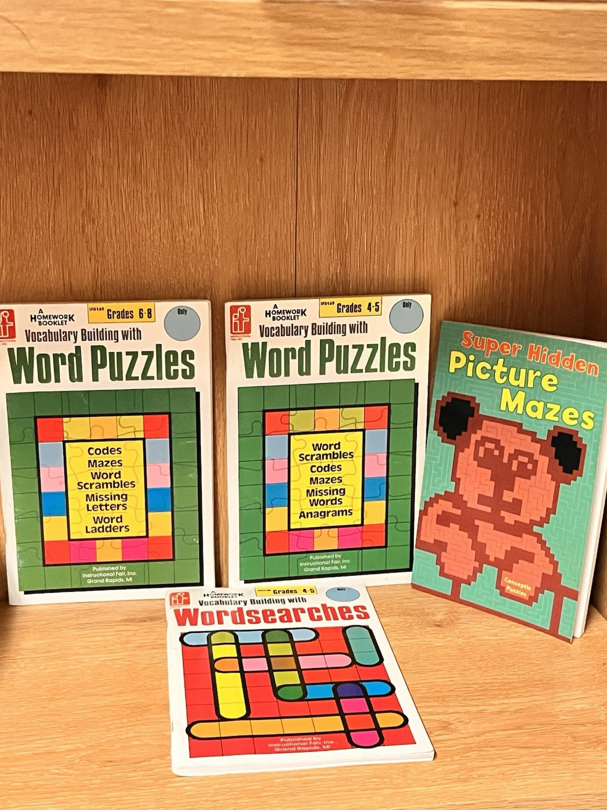 Vocabulary Building with Wird Puzzles, Wordsearch & Super Hidden Picture Mazes