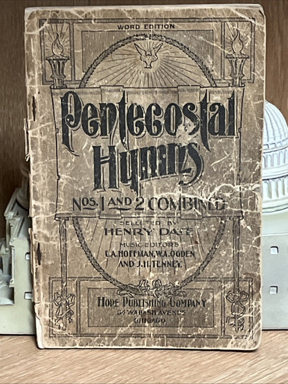 Pentecostal Hymns Nos 1 and 2 Combined By Henry Date Word Edition 1800s RARE