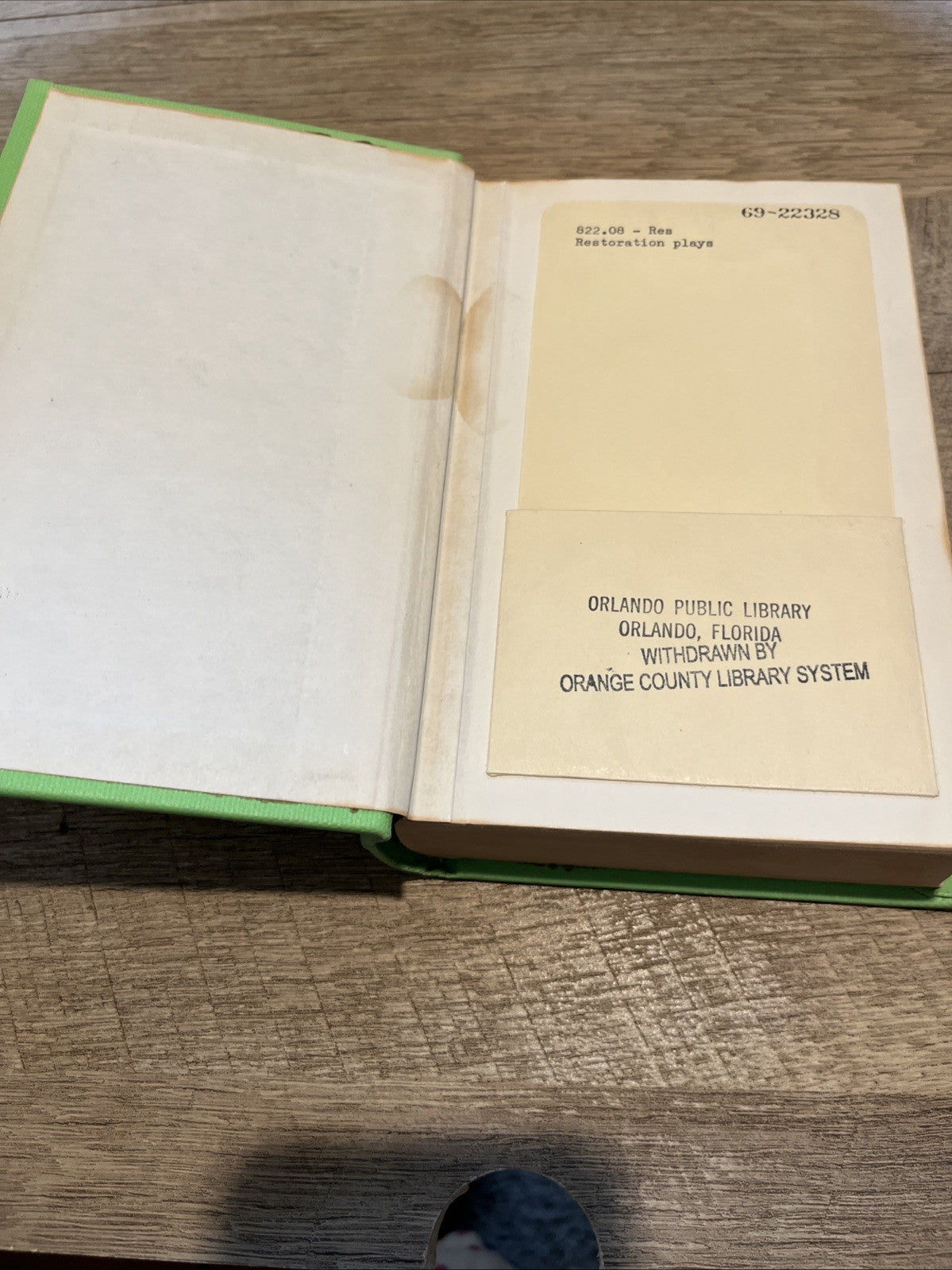 Restoration Plays Vintage 1953 (Modern Library edition) Random House, Inc. USA