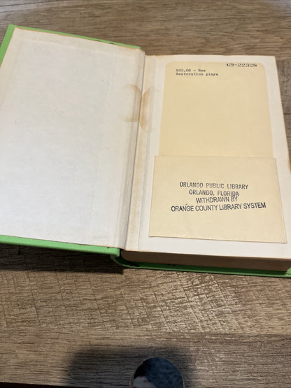 Restoration Plays Vintage 1953 (Modern Library edition) Random House, Inc. USA