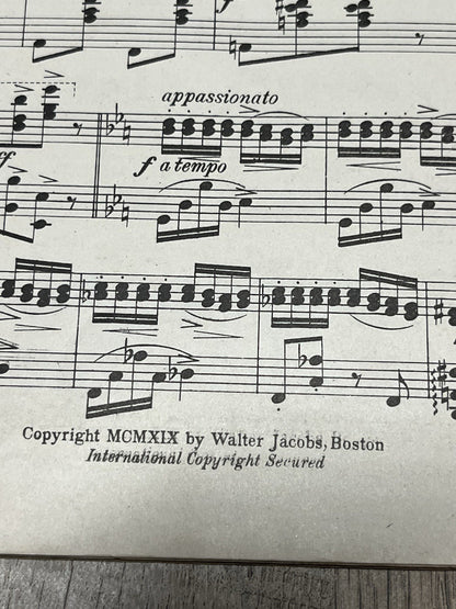 Jacob's Piano Folio No.1 of Ballets & Concert Waltzes for the Ball Room..(1919)