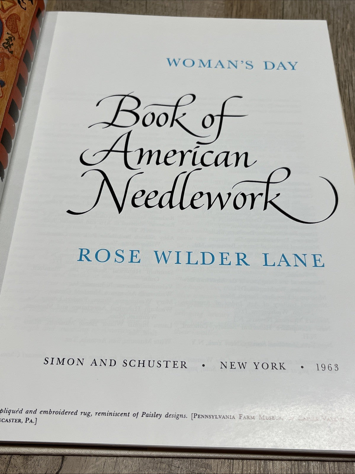 Woman's Day Book of American Needlework Patterns And Instructions 1963