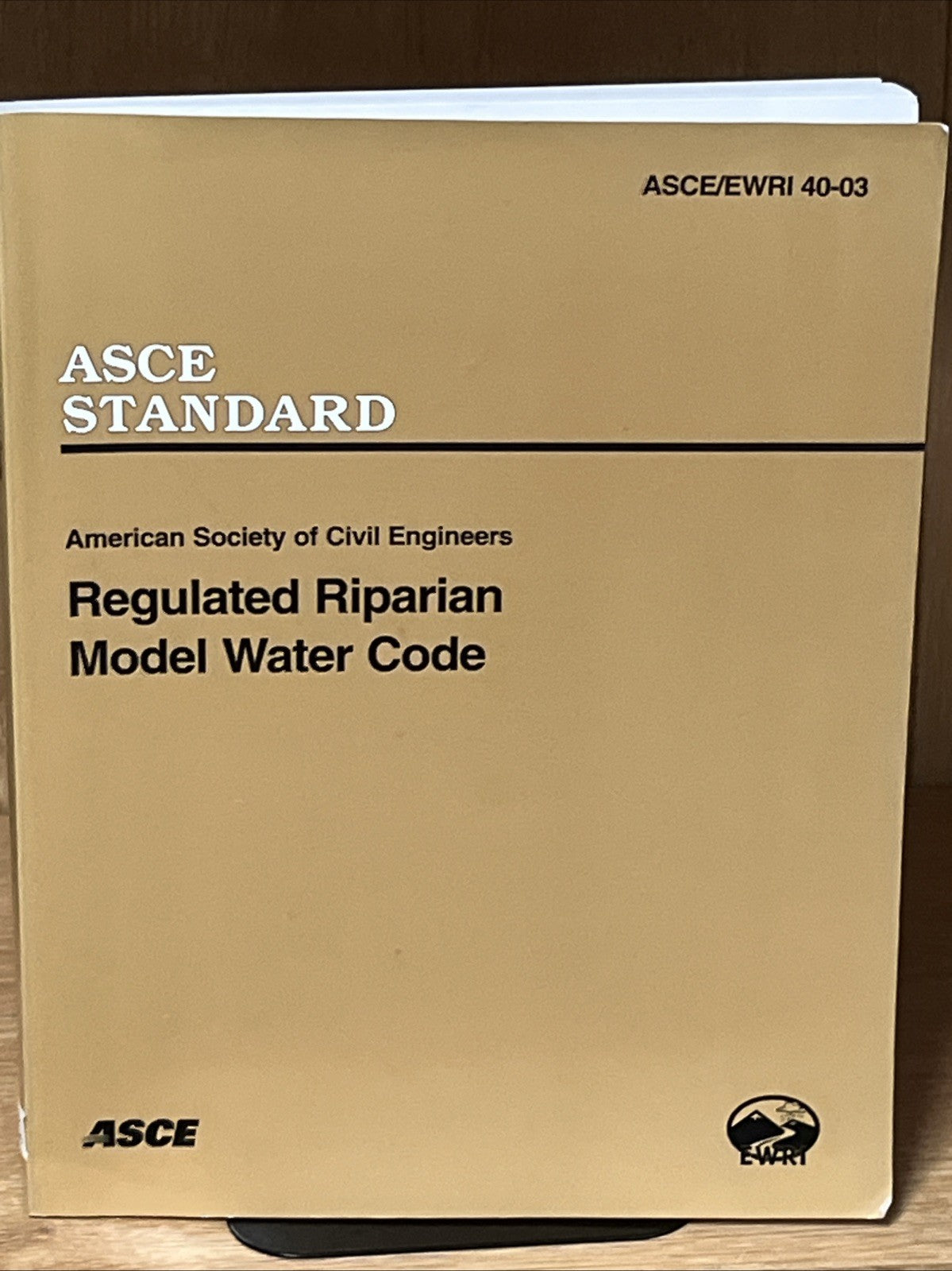 ASCE Standard American Society Of Civil Engineers Regulated Riparian Model Water