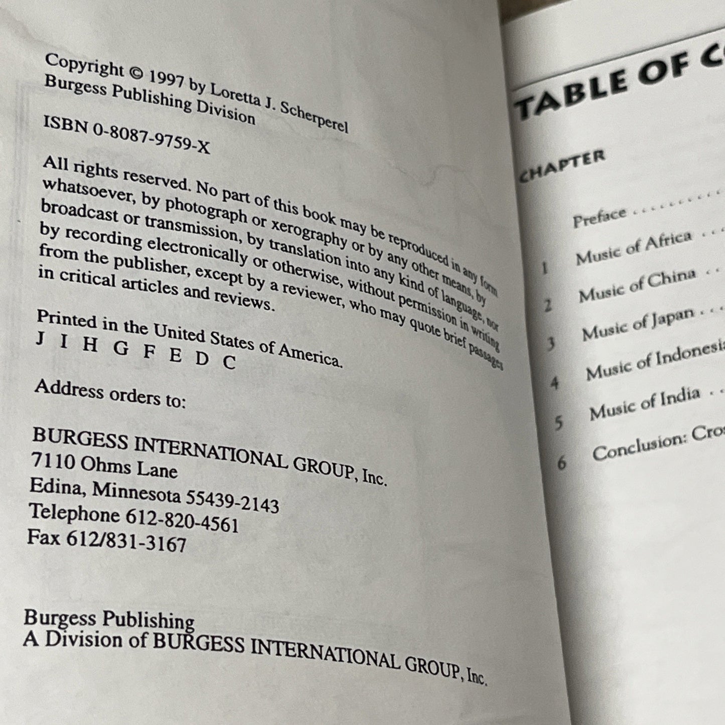 A Guide to the Study of Non-Western Music" by Loretta J. Scherperel