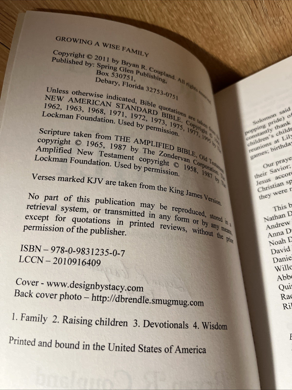 Growing a Wise Family : 100 Devotionals from the Book of Proverbs