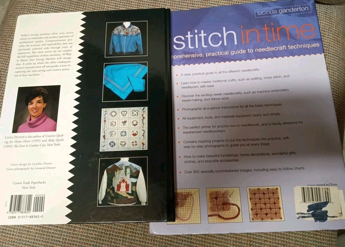 Lot  Of 3 Sewing Books -Stitchin , Master Your Sewing Machine Like New Condition