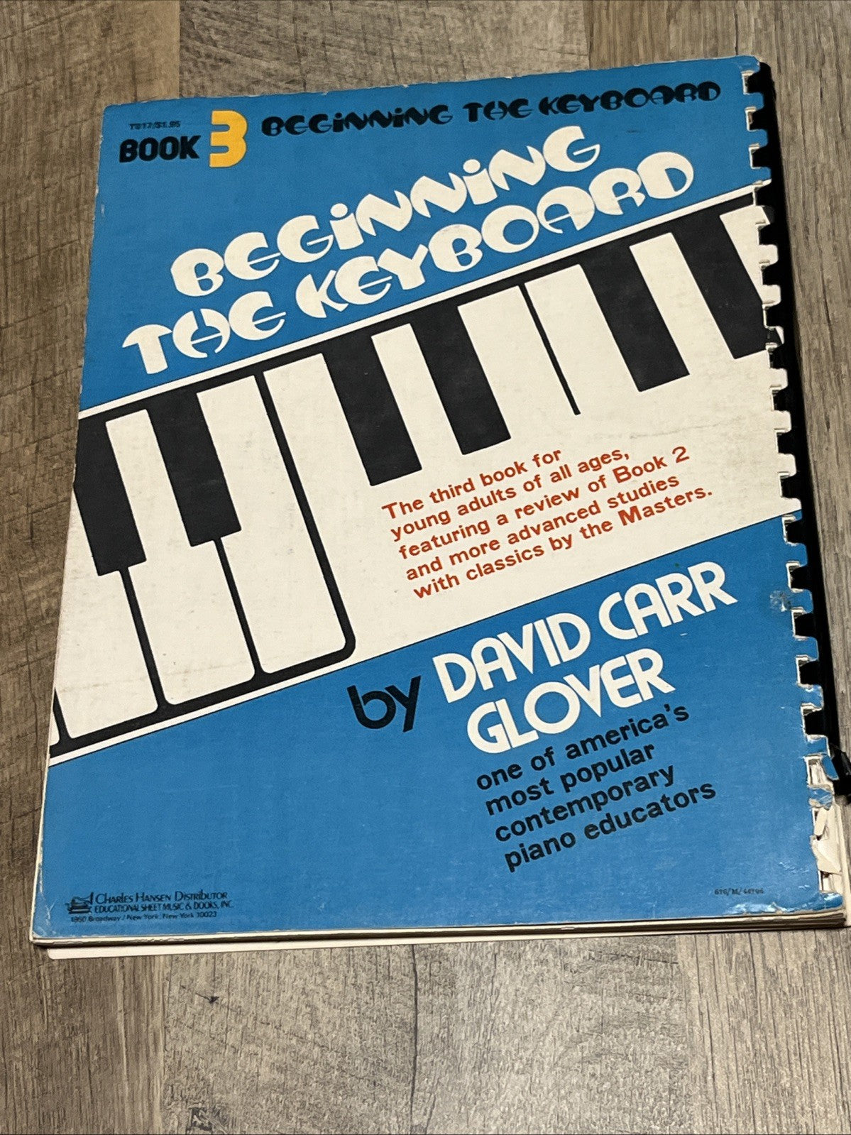 Beginning the Keyboard Book 3 by David Carr Glover (T017) 1963