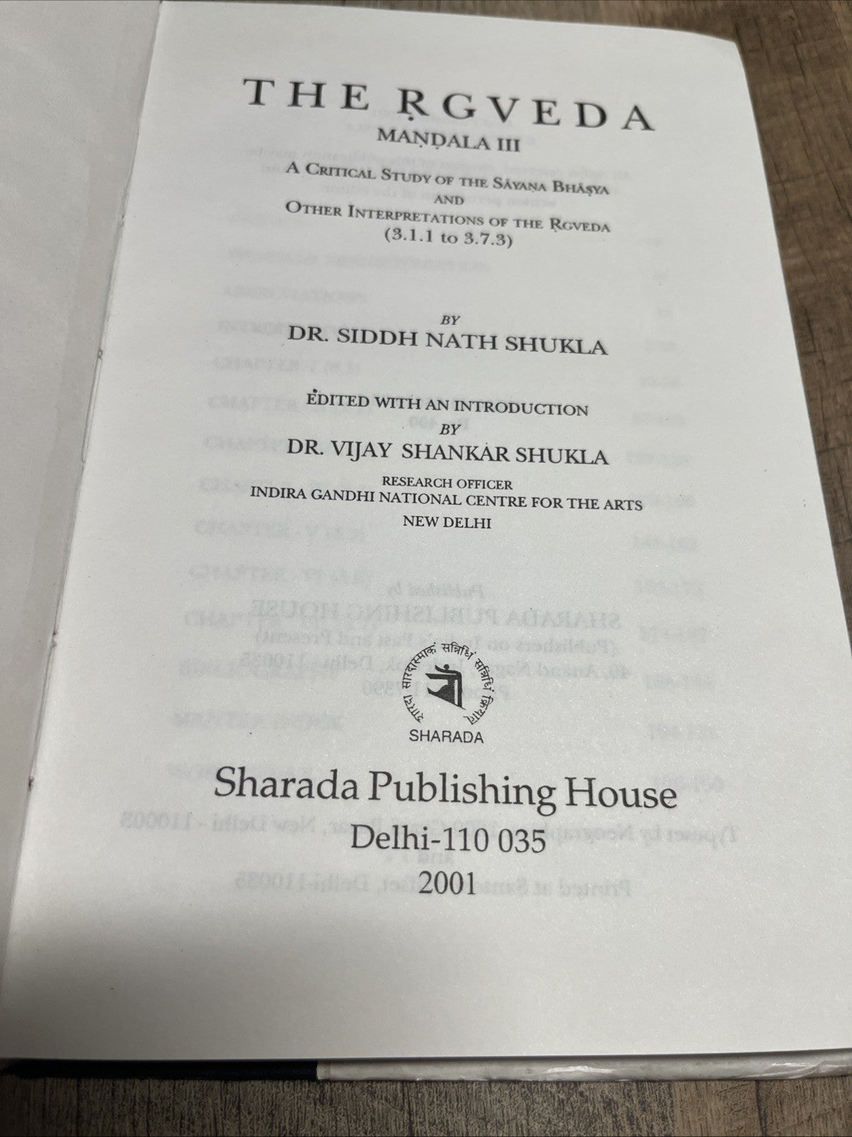 The Rgveda Mandala III: A Critical Study of the Sayana Bhasya and Other ..