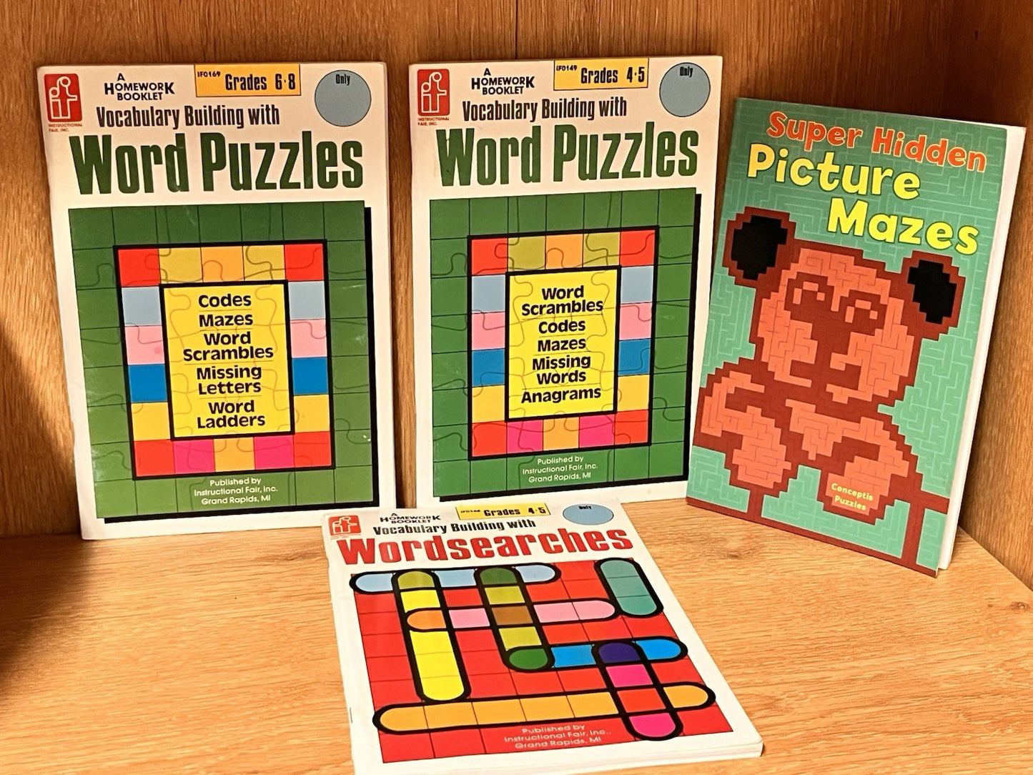 Vocabulary Building with Wird Puzzles, Wordsearch & Super Hidden Picture Mazes