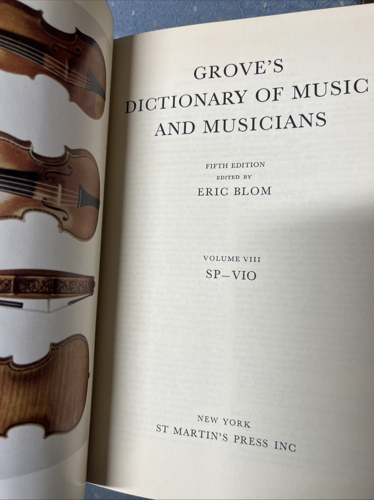 Grove Dictionary of Music and Musicians 5th Ed Complete Set Vol 1 - 10 (A — Z)
