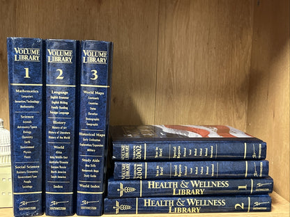 Volume Library Vol. 1 -3 plus Year Books 01/02 and Health & Wellness Library 1-2