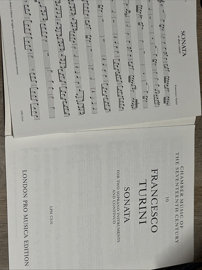 Francesco Turini - Sonata - For Two Soprano Instruments and Continuo