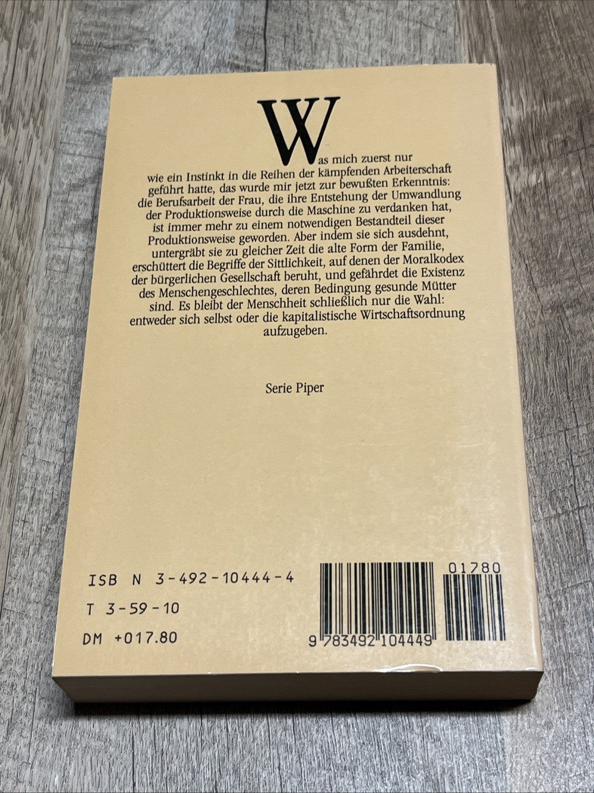 Memoiren einer Sozialistin Lily Braun HERAUSGEGEBEN Von Elisabeth Fetscher 1986