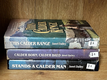Janet Dailey Hardcover Books Lot Romance Notorious,This Calder Range 1982/1983