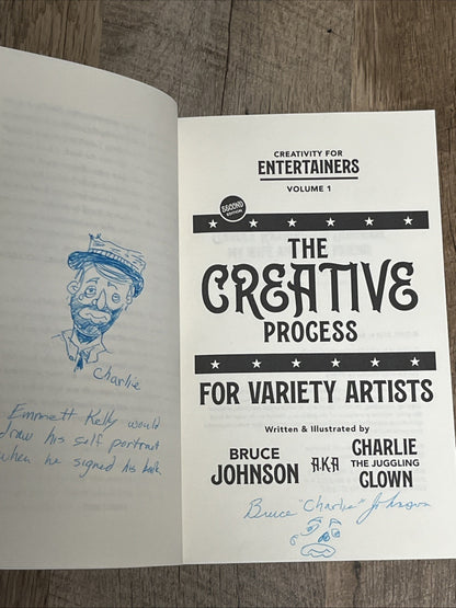 The Creative Process for Variety Artists Vol 1 SIGNED Bruce Charlie Johnson