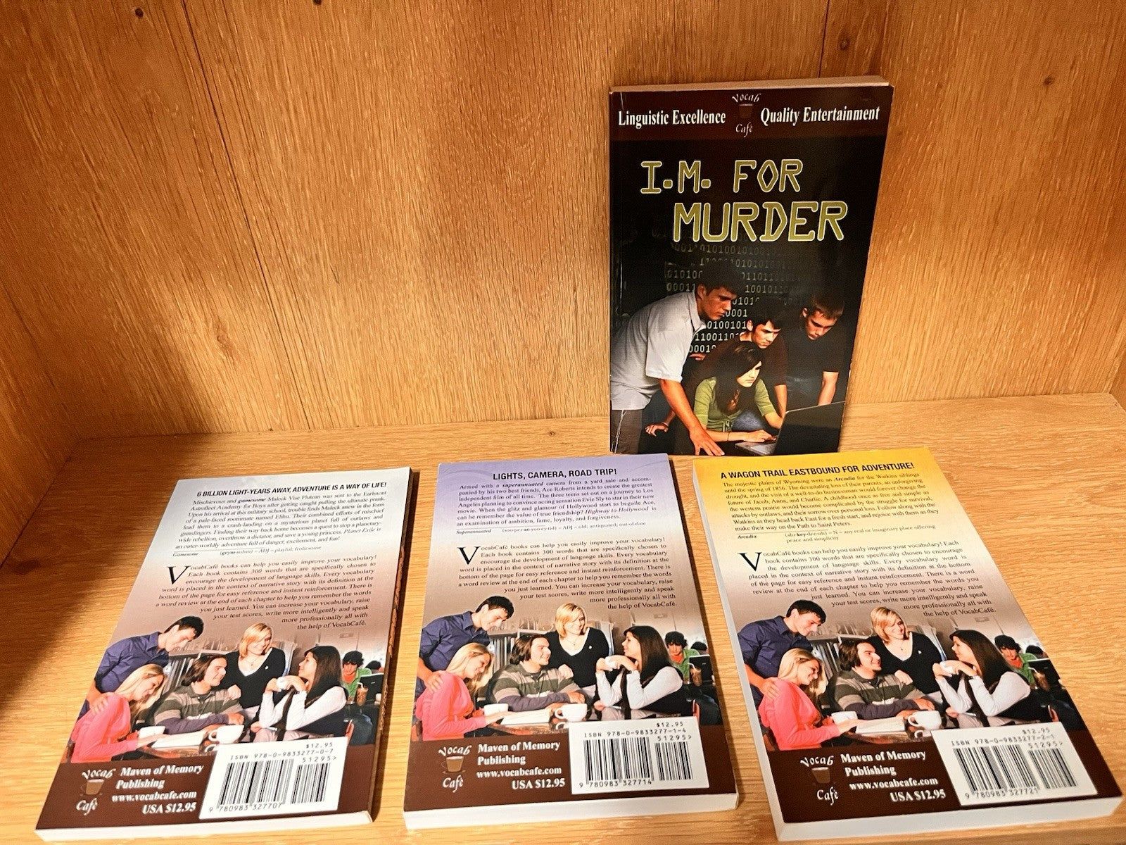 Vocab Cafe SAT Prep Books Set of 4 Stories by Josh Burk