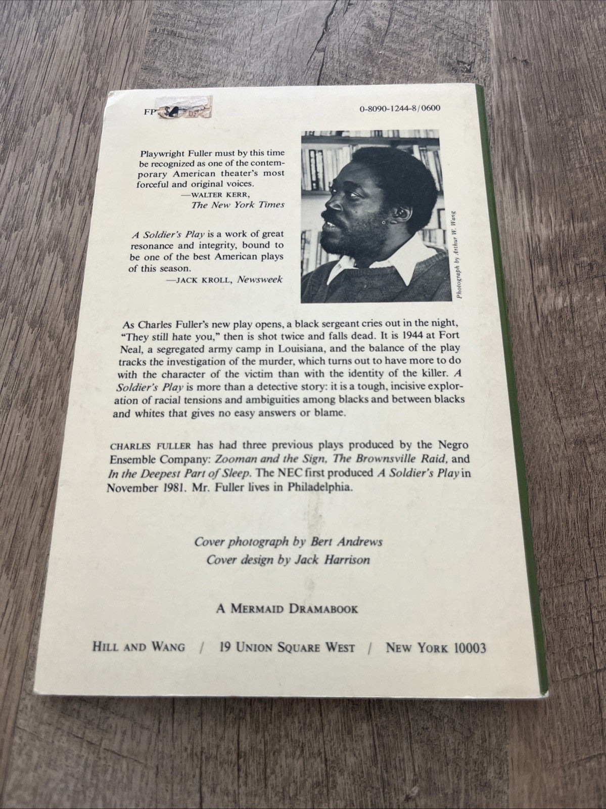A Soldier's Play: A Play by Charles Fuller Winner Of The Pulitzer For Drama 1982