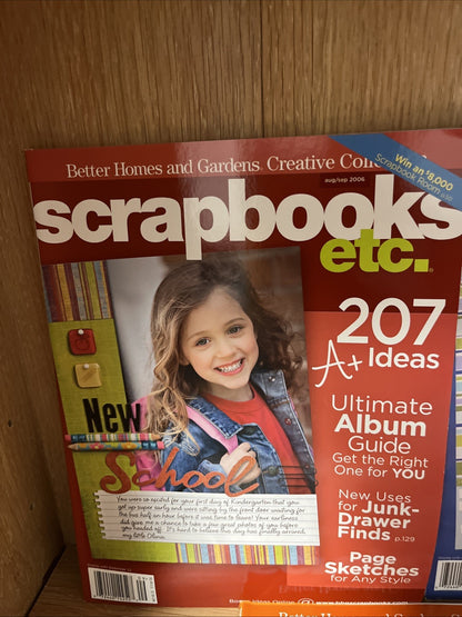 Children Magazine Scrapbooks etc Magazine 6 Lot  2006 Better Homes & Gardens Cre