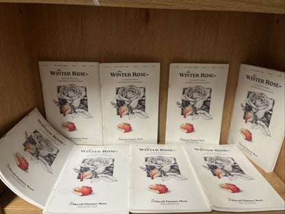 Lot of 8 The Winter Rose SATB Composed by Joseph M. Martin, Shawnee Press No CD