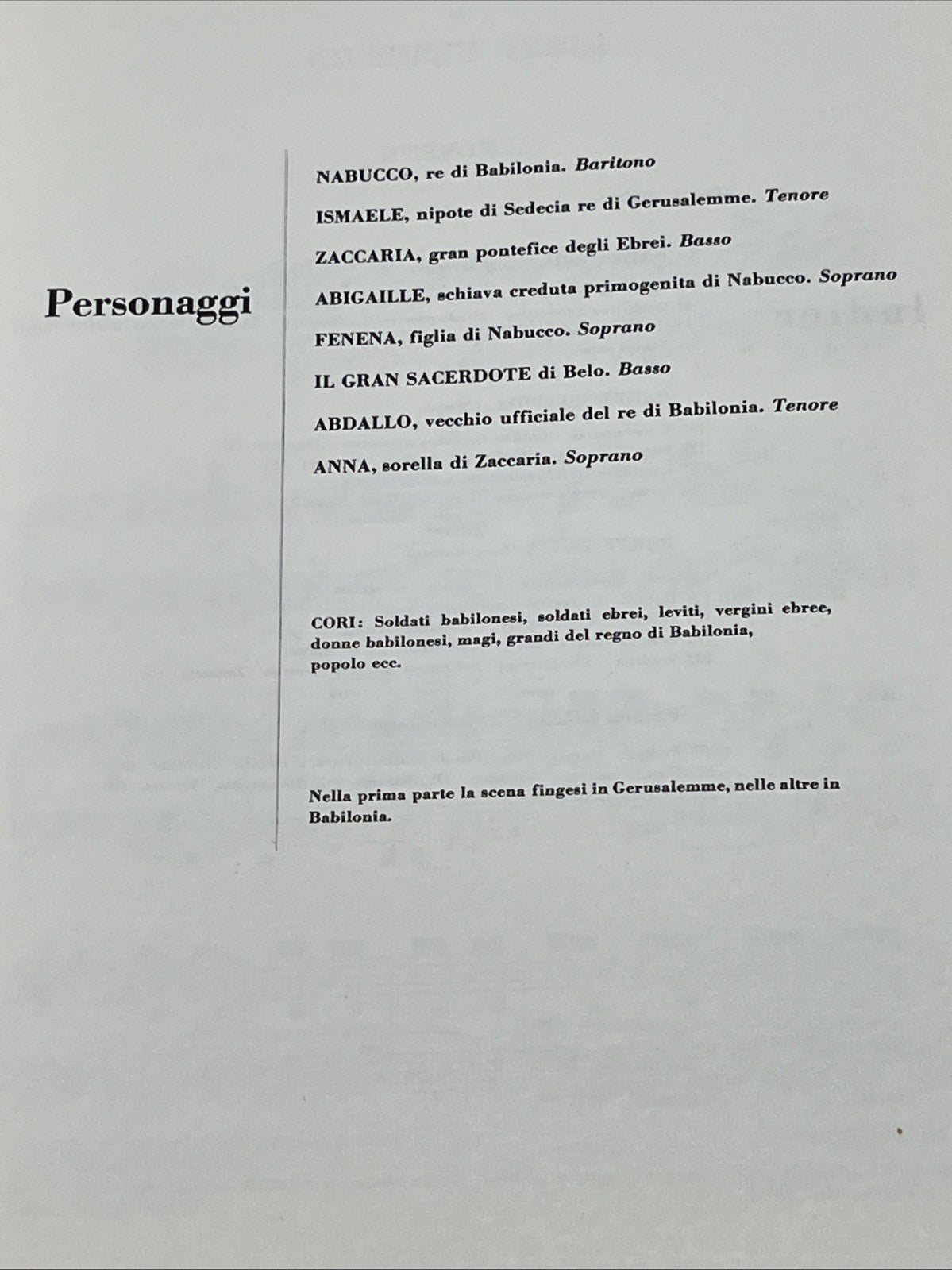Nabucco: Ricordi Opera Vocal Score Series Giuseppe Verdi 1981 Paperback Ed